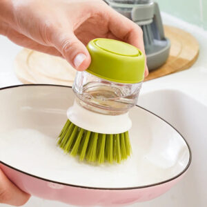 Dishwashing Brush with Soap Dispenser Household Soap Dispenser Dishwashing Brush Kitchen Dishwashing Brush with Holder