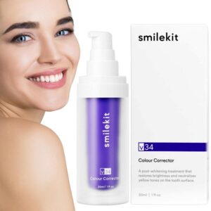 SMILEKIT™ - Nuevo V34 Series Pasta de dientes Corrector de color púrpura.