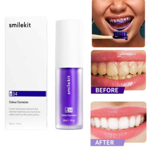 SMILEKIT™ - Nuevo V34 Series Pasta de dientes Corrector de color púrpura.