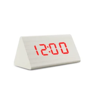 EchoWood Elite: LED Digital Wooden Alarm Clock