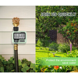 HCT 322 Automatic Digital Water Timer - Intelligent Garden Irrigation Sprinkler for Outdoor Water & Time Saving