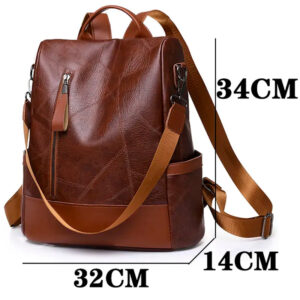 2024 New Hot Women’s Backpack Designer High Quality Soft Leather Simple Fashion Backpack Large Capacity Antitheft Shoulder Bags