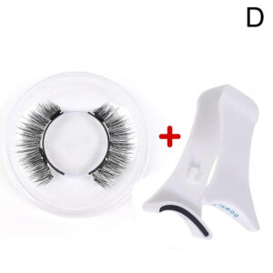 1pair Magnetic Eyelashes Handmade 3D Natural Magnetic False Eyelashes Reusable Magnetic Eyelashes Tweezers Set