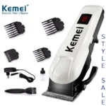 Kemei KM-809A Digital AC/DC Electric Rechargeable Professional Hair Clipper Trimmer for men